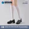 ZYTOYS ZY1041 1/6 Scale French Round Toe Leather Loafers for Student Girl Dolls