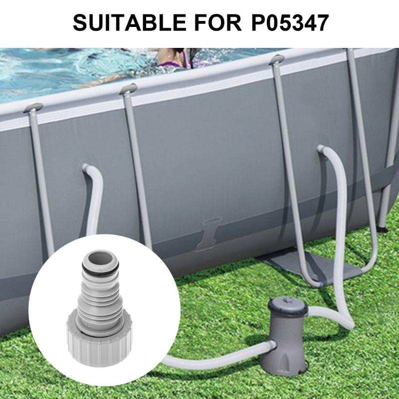 Set of 2 Pool Hose Adapter Pool Fitting Swimming Pool Drainage Adapter Hose Connector Pool Water Drain Adapter for Pool