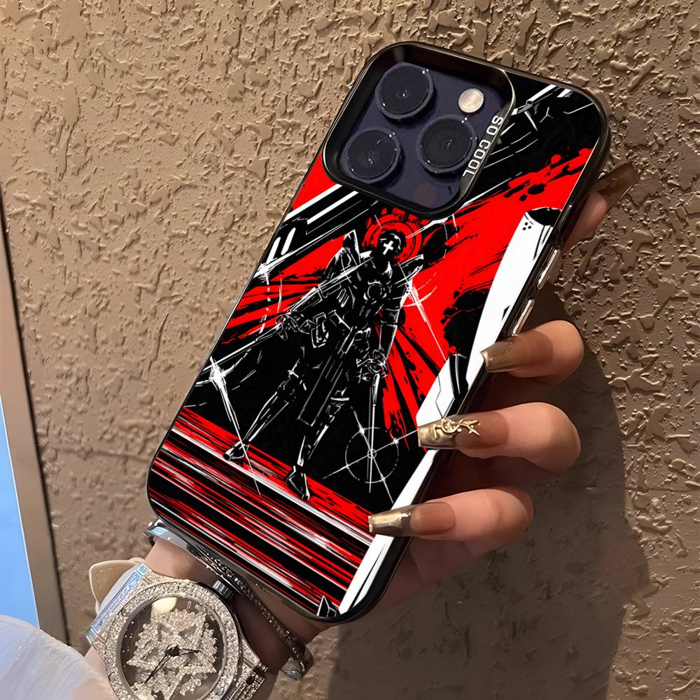 U-Ultrakill Siyah Şeker Mat Kapaklı iPhone 17,16,15,14,13,12,11,Mini,Pro,E,SE4,XS,MAX İçin