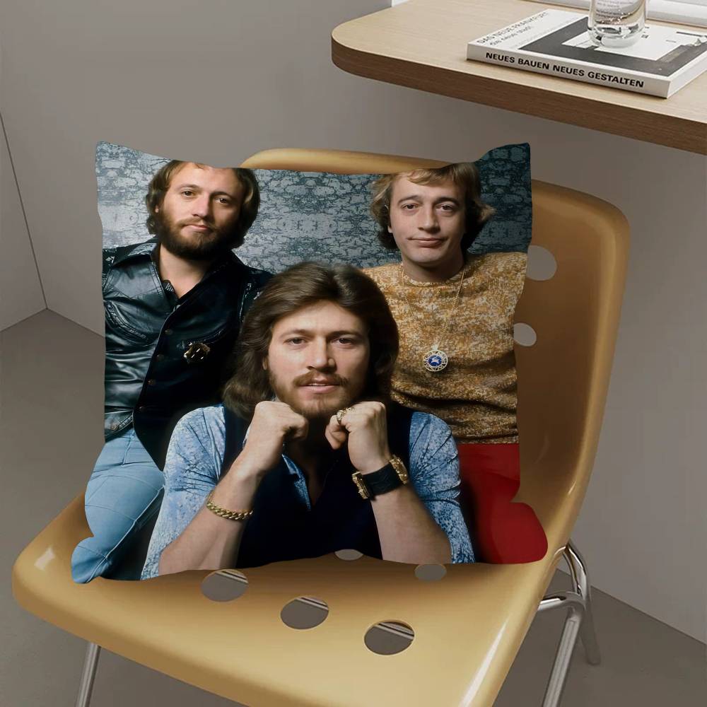 Bee Gees Singer Pillow Cover for Bedroom Room and Living Room Sofa Decorative Cushion Cover