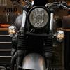 Unique Festival Dress Shirt Links 1 Pair Motorcycle LED Turn Signal Light, Skull Head Warning Indicator Polished Metal Waterproof Universal