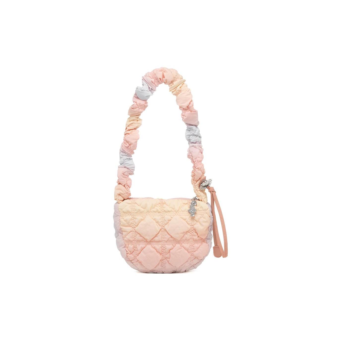 

Новая сумка-облако CARLYN из полиэстера и полиуретана, сумка на плечо, сумка через плечо, обычная женская розовая торт H73116010PP 21.1*7.1*20.1CM