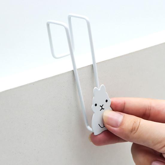 Yousheng Multi-functional Over-The-Door Hook Heavy Duty Metal Rabbit Hanging Hook Kitchen Bathroom Towel Clothes Umbrella Bag Door Back Hanger