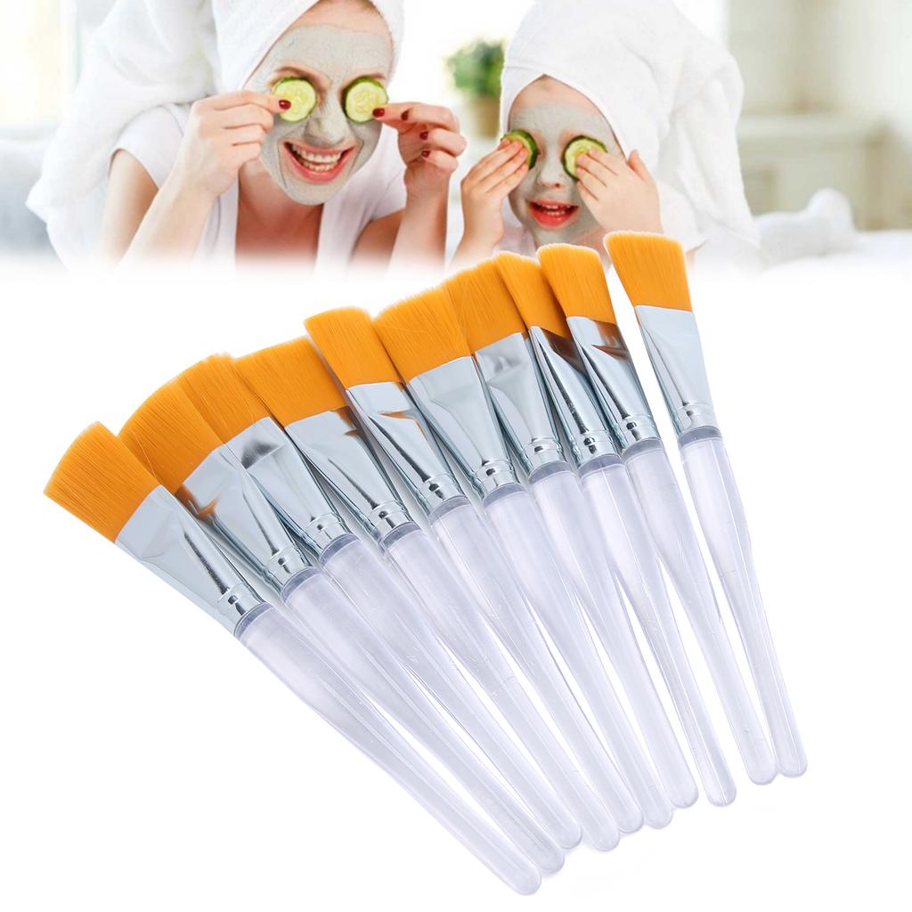 10PCS Face Mask Brush Applying Sleeping Mask Soft Applicator Brushes Plastic Handle