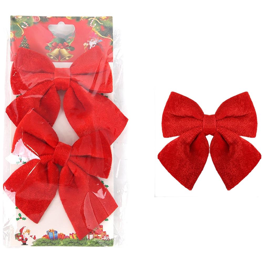

Soft Velvet Bow Ornament for Holiday Party Decorations and DIY Wreaths Featuring Iron Wire for Secure and Flexible Placement