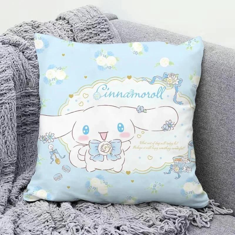 

Hello Kitty Kuromi Cinnamon Dog Pillow Cover Sanrio Peripheral Pillow Cover Sofa Cushion Cover Cute Girly Heart Room Decoration 40cmx40cm