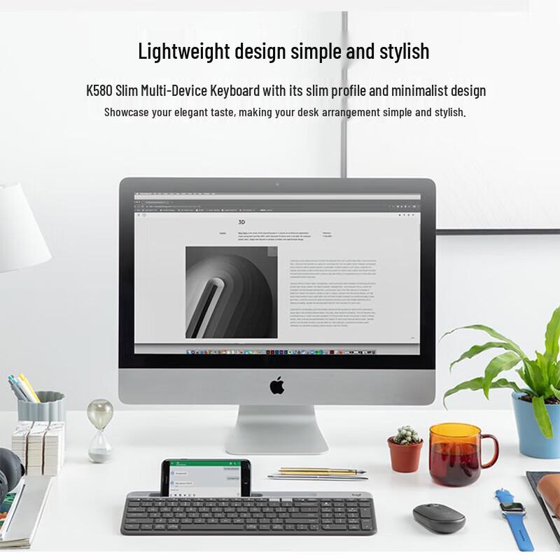 Logitech K580+M330 Wireless Bluetooth Dual-Mode Keyboard & Mouse Combo