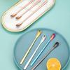 1Pc Stainless Steel Long Handle Stirring Spoon Coffee Tea Spoons Dessert Spoon Stirring Rod Tiny Spoon Kitchen Accessories