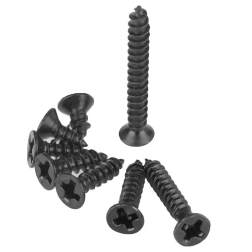 Walfront M2 Screws, 800-Piece Black Carbon Steel Countersunk Head Self-Tapping Screw Set with Box, 8 Lengths, Cross Head, M2 Black Carbon Steel Counte
