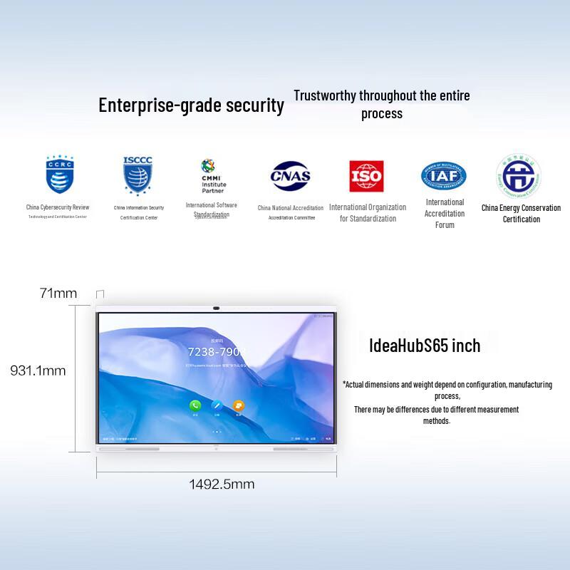 Huawei IdeaHub S 65-inch Smart Collaboration Board (CN Version)