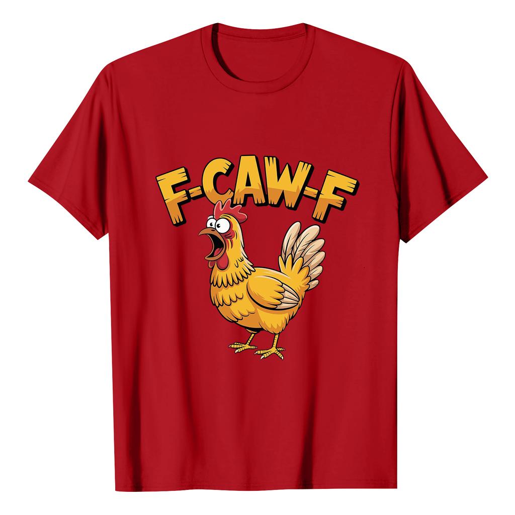 F-CAW-F Women's Casual Letter Print Short-sleeved Top T-shirt