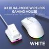 X3 Wireless Bluetooth Mouse 2.4G Dual-Mode Connection, 2000DPI Adjustable,Lightweight Gaming Mouse,RGB Light,300mAh Battery Capacity
