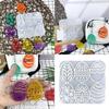 Flexible And Sturdy Keychains Mold Flexible Silicone Colorful Eggs Keychain Mold Trendy Keychain Pendant Resin Mold