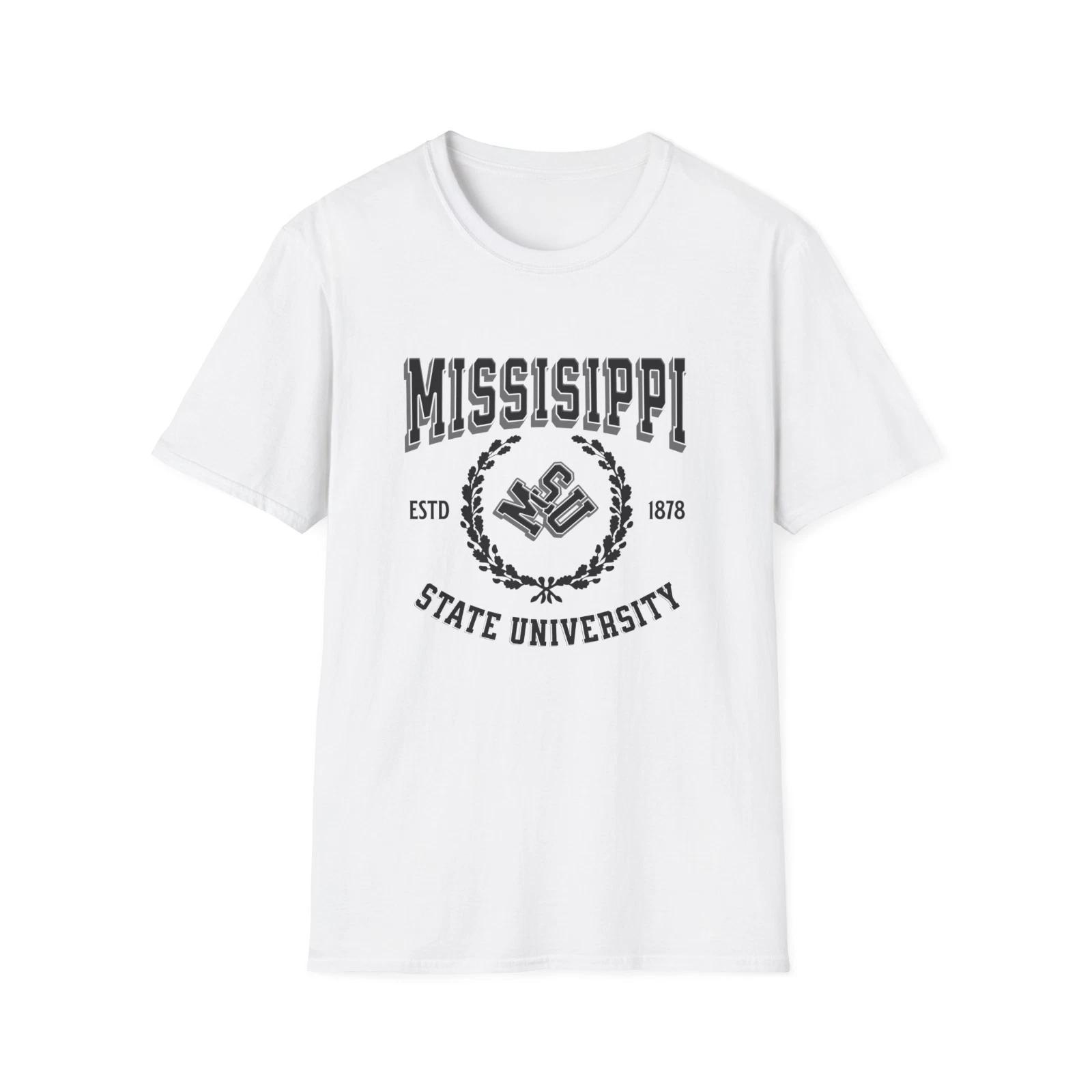 Mississippi State University Shirt Vintage College Tee Gildan 5000 Unisex 2XL