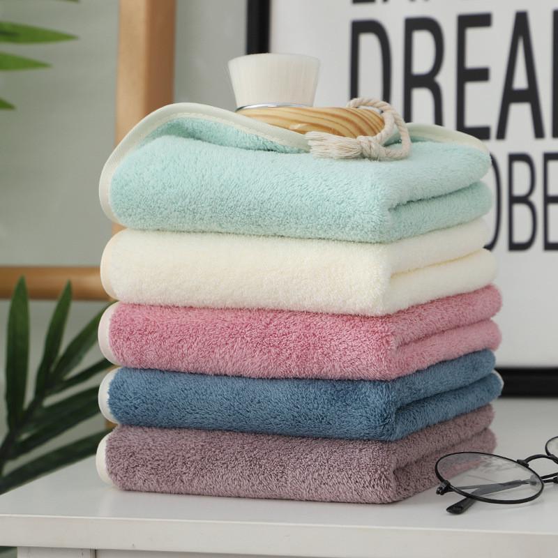 Coral Fleece Towel With High Density Plush Material For Home And Travel Use