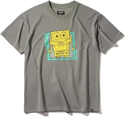 SPALDING SpongeBob SquarePants Checkered Flag Stone T-Shirt, Size L, SMT25046S