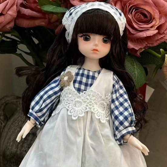 30cm Articulated Doll And Clothes Poseable Doll with Movable Joints Soft Cloth Clothing Collectible