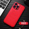 Luxury Solid Color Leather Bumper Soft Phone Case For iPhone 16 Pro Max 14 11 12 13 15 Pro Max Camera Lens Protection Back Cover