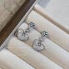 Keep Waves In Your Heart! Sparkling Zirconium Love Fringed Earrings Women's High-end Sweet Stud Earrings Temperament Versatile Earrings