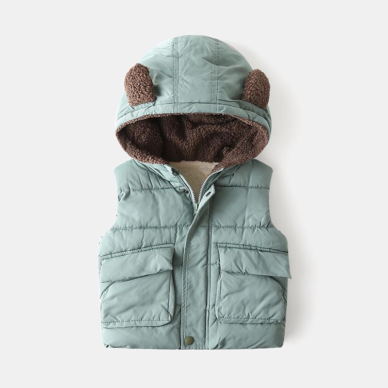 Boys' Cotton-Padded Jacket: Warm Korean-Style Kids' Autumn/Winter Zip-Up Top