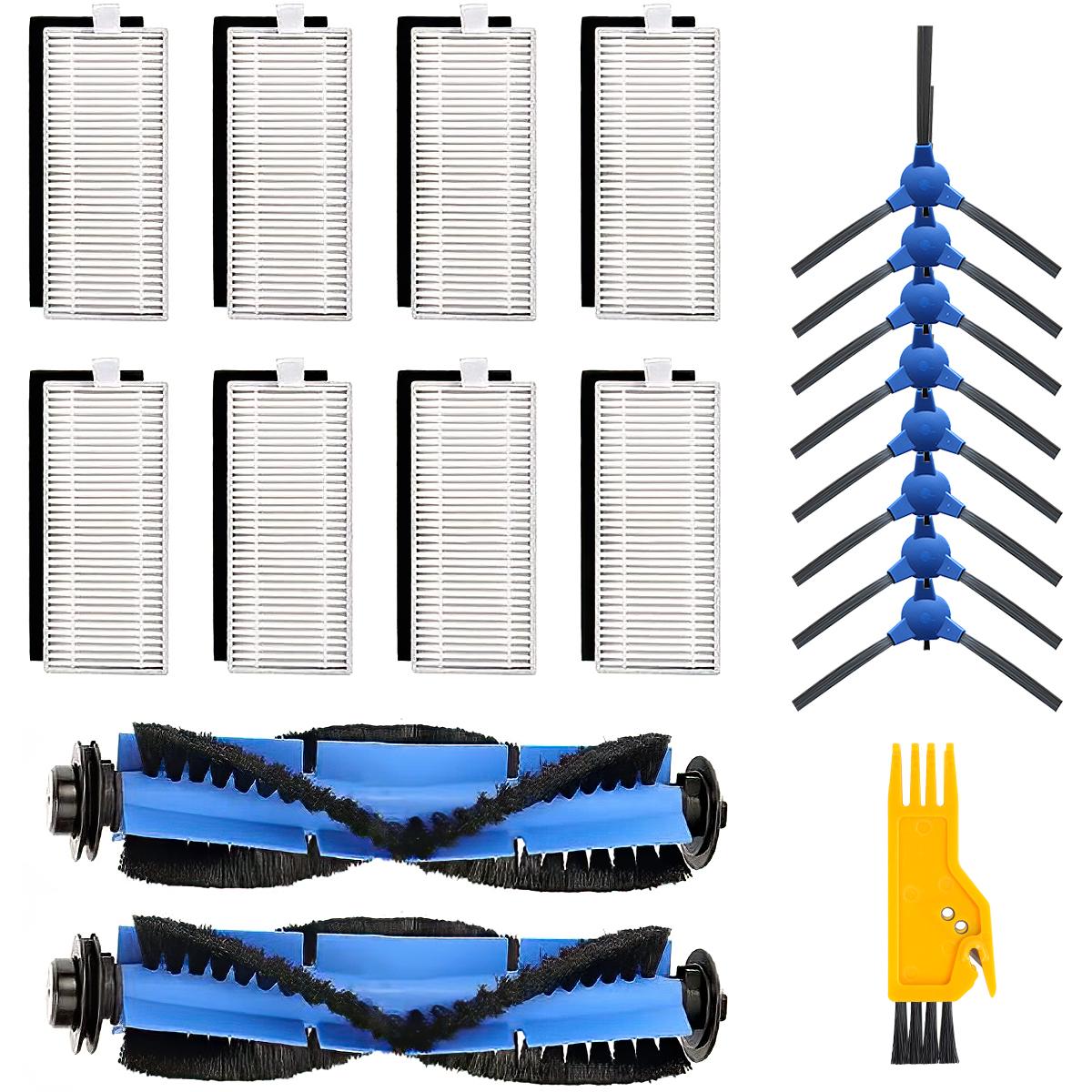 

Комплект аксессуаров, совместимый с Eufy Robovac 11S, Robovac 30, Robovac 30C, Robovac 15C, аксессуаром-роботом-пылесосом 8X Fi
