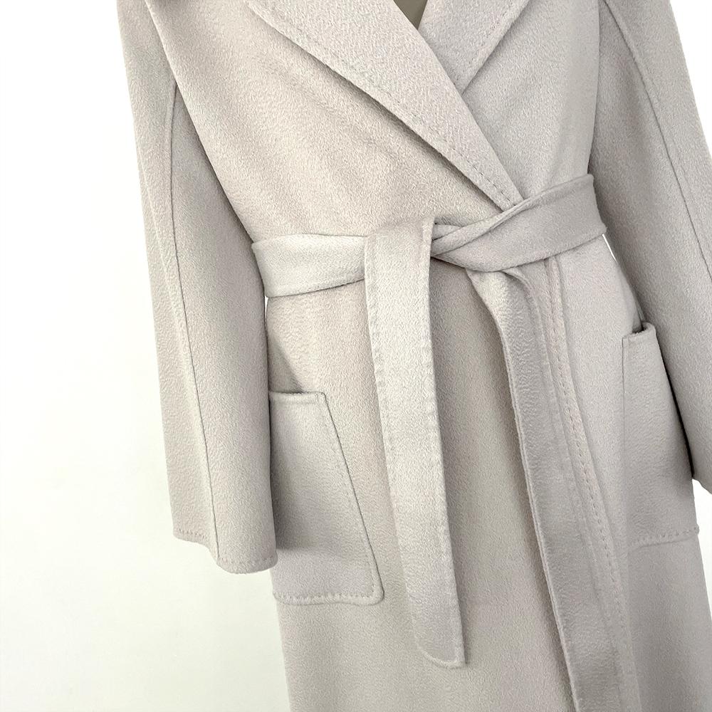 OFTBUY 2024 Autumn Winter Real Fox Fur Collar Water Ripple Double-Sided Woolen Coat Women Long Coat 100% Wool Removable Fur Collar