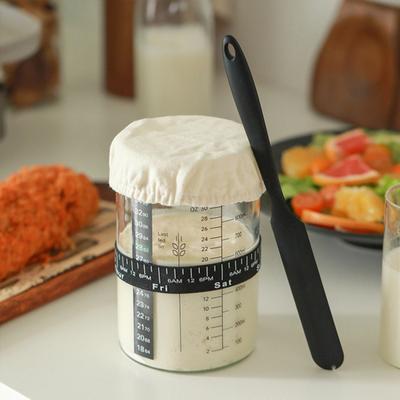 Sourdough Starter Kit with Cloth Cover Large Capacity Food Grade BPA Free Reusable