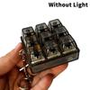 4/9 Keys Mechanical Keyboard Axis Tester Led Keyboard Key Toy Stress Relief Diy Fidget Button Keycap Fidget Keychain Toys Gift