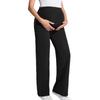 High-Waist Maternity Straight-Leg Stretch Pants - Versatile and Fashionable for Casual Wear