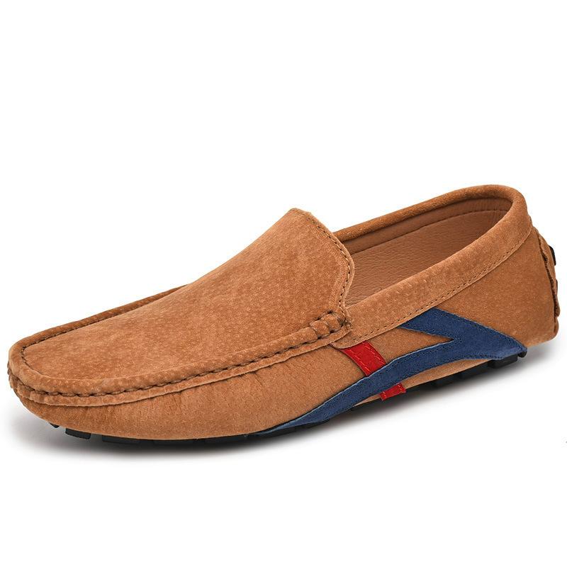 

Doudou shoes men s non-slip soft-soled casual leather shoes men s genuine leather summer breathable men s shoes trendy large-size driving shoes 38 (standard leather shoe size)