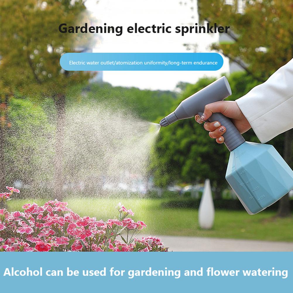1L Pressure Sprayer Tool USB Rechargeable Handheld Household Sprayer 360 Adjustable Nozzle Leakproof for Agricultural Irrigation