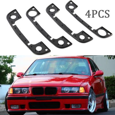 4PCS/set Car Exterior Set Door Handle Rubber Seal Gaskets For BMW E36 E34 E32 3 5 7 Series 1992-1999 4-Door Rubber Seal