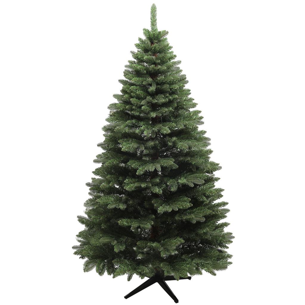 Christmas Tree, Artificial Fir, 1.8 m high, flame-retardant, stable metal base, Green