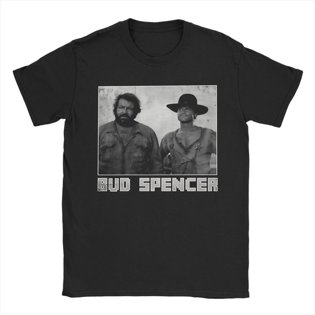 Vintage Bud Spencer T Shirt Summer Fashion TShirts Unisex Pure Cotton Round Neck Plus Size 5XL Top Tees ShortSleeved Vintage Tops