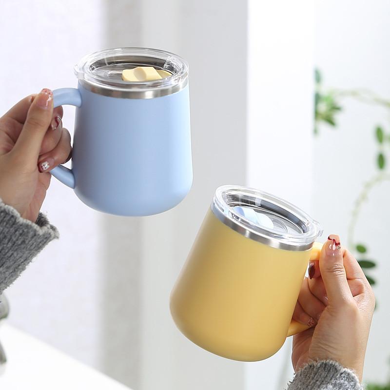 Stainless Steel Mug With Leakproof Lid For Office Use And Gift Giving