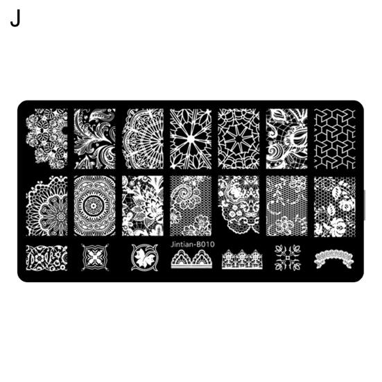 Delicate Nail Stamping Plate Diverse Styles Mini Nail Art Making