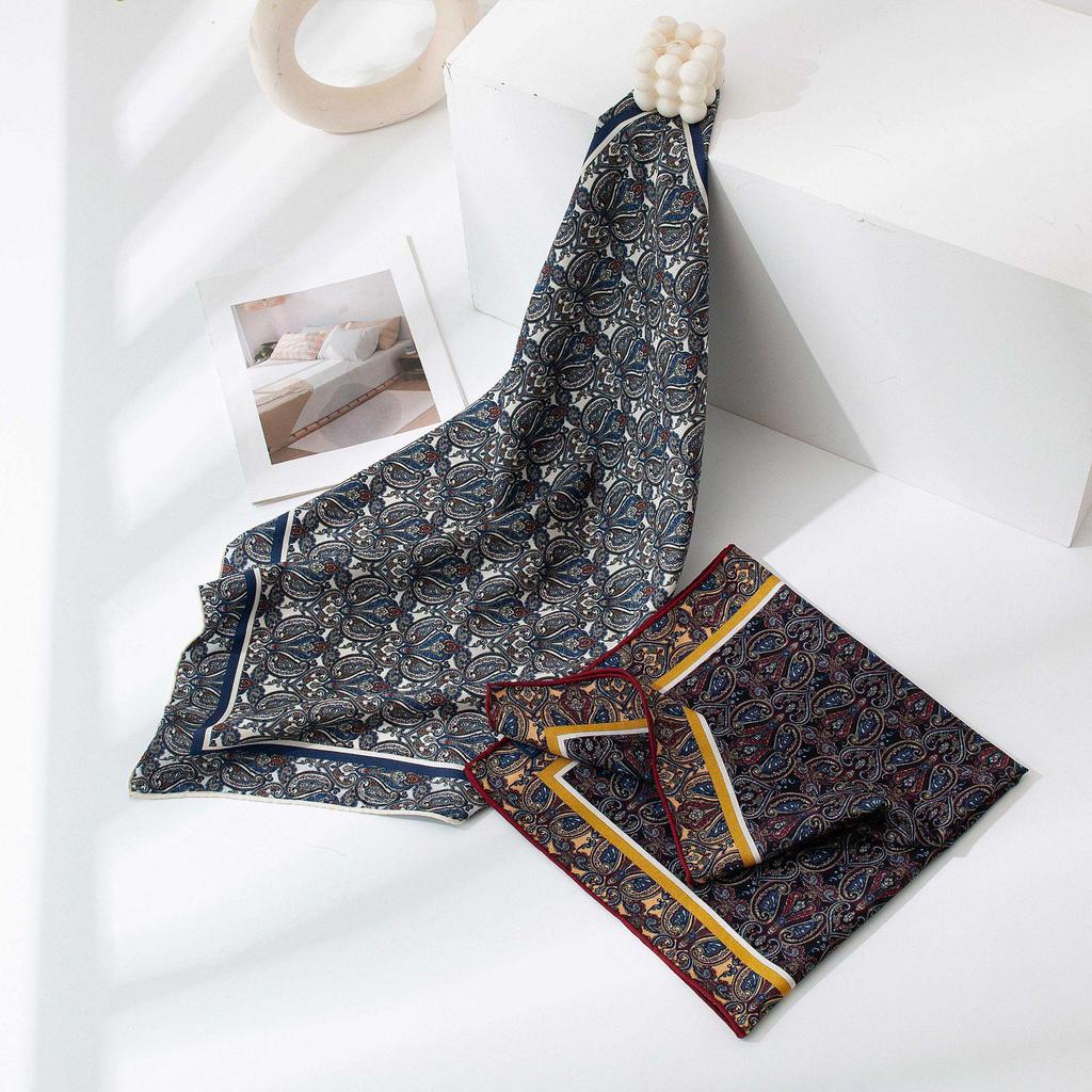 Elegant Double-Sided Square Scarf for Women - Decorative, Sun Protection, Warm Shawl, Exquisite Gift
