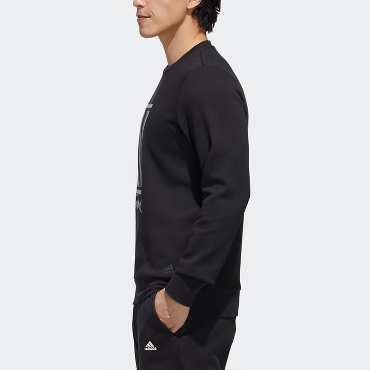 adidas Wu Ji Collection Sweatshirts Men's Black Crew Neck Moderate Regular GM4479