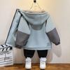 Autumn Fashion Boys' Coat Plus Fleece Top Windbreaker Double-sided Children's Jacket