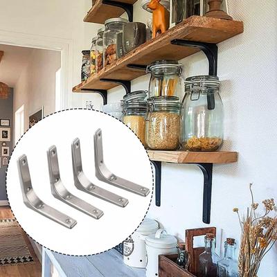 Stabile Stahlregalwinkel für Heimwerker-Möbel, Wandmontage, Schwerlast-Stütze
