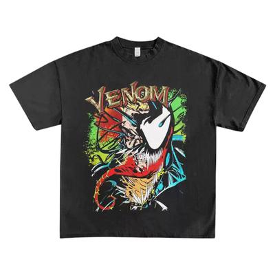 Venom Symbiote Oversized Cotton TShirt Retro Punk Harajuku Streetwear Casual Fashion Short Sleeve Tee for Men Women