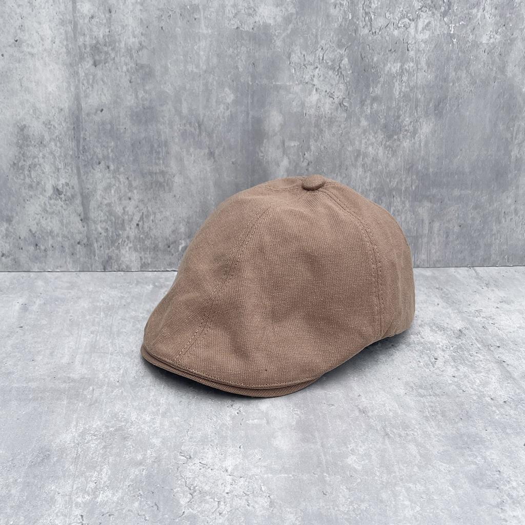 New retro British style forward hat men's and women's autumn versatile short brim painter hat showing face small old money wind cap