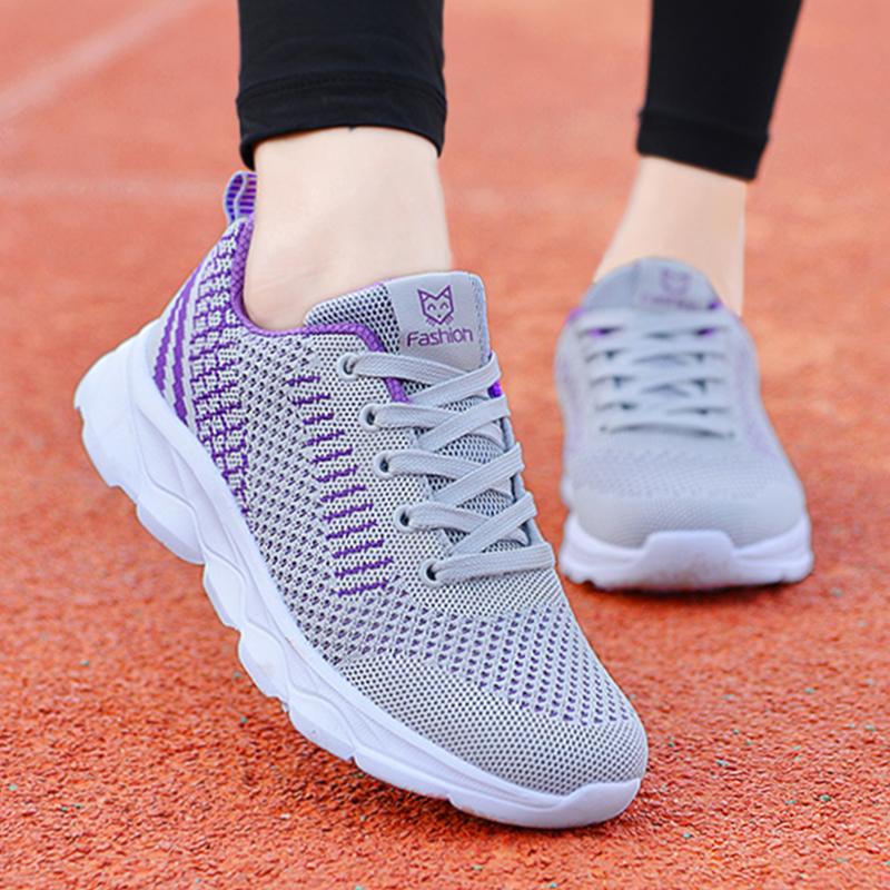 Medium-aged Soft-soled Shoes, Spring Women's Mesh Breathable Sneakers