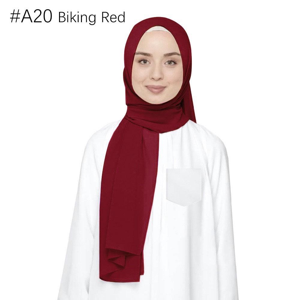 Ethnische Perlen Chiffon Bubble Kopftuch - Malaysia Schalkollektion