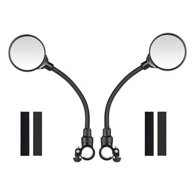2 Peças Espelhos Retrovisores Longos para Guidão de Bicicleta 360Fahrenheit Bicicleta de Montanha Estrada Motocicleta Mangueira Flexível Espelho Retrovisor Ajustável