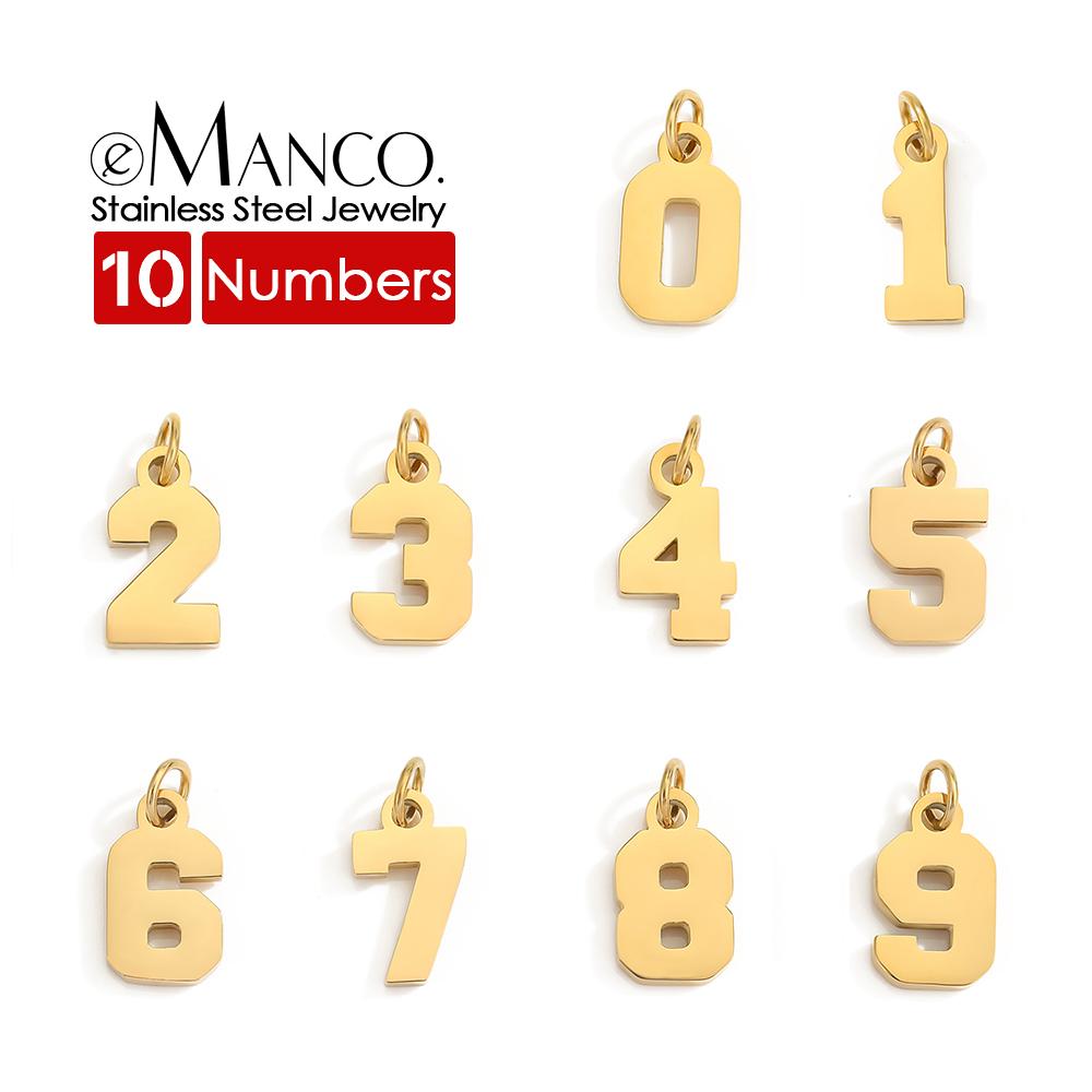 eManco 26 Alphabet Set December Birthstones Numbers Horoscopes Charm Factory Outlet GOLD