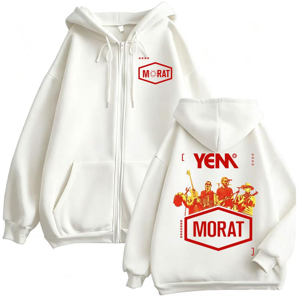 Morat Yem Ya Es Manana Tour Zip Up Hoodies Men Women Fashion Hip Hop Jacket Sweatshirt Casual Fleece Zipper Hoodie
