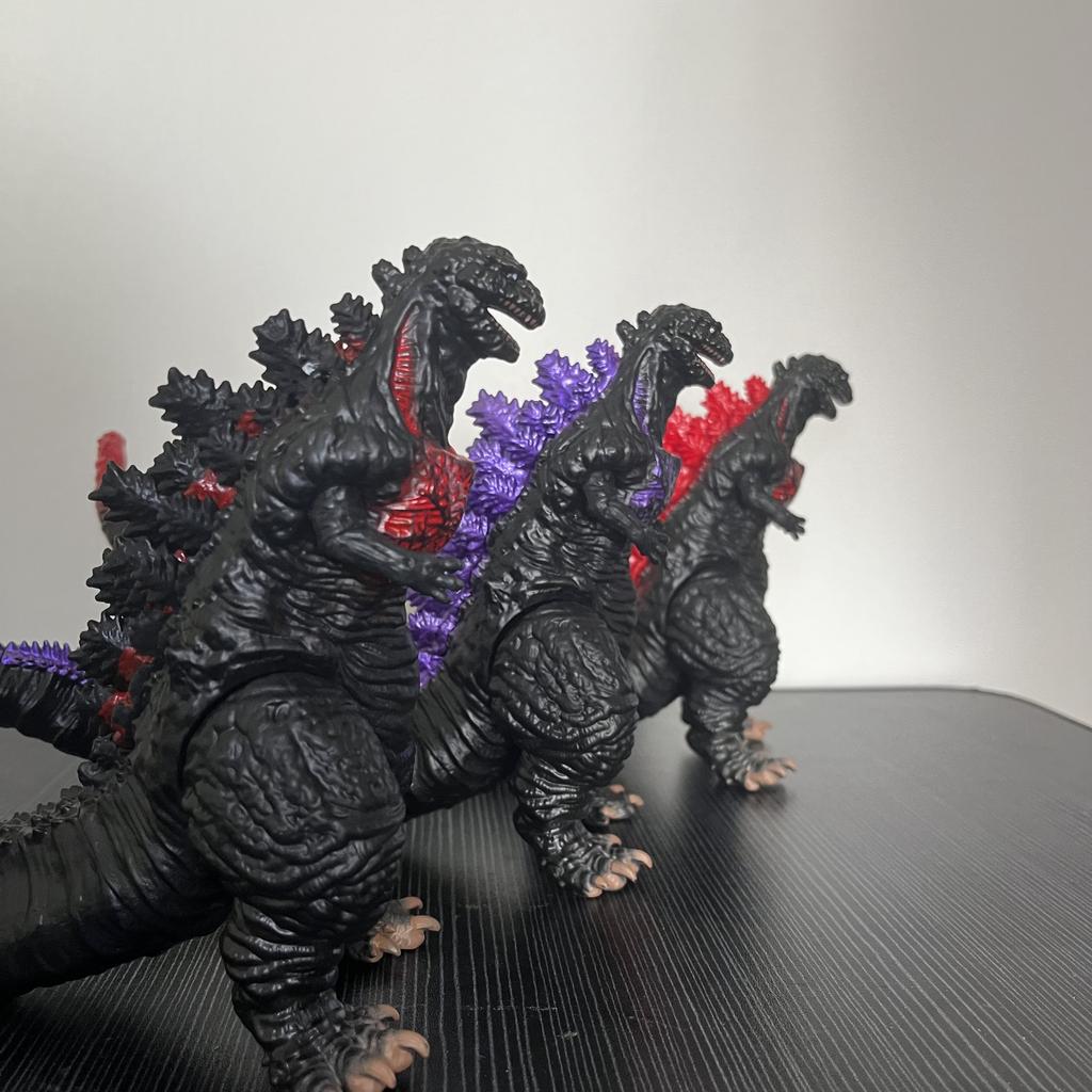 Godzilla Moive Action Figure Shin Godzilla Red Lotus Model 17cm 3 Colors Monster Soft Glue Dinosaur Kids Toys Movable Doll Gifts