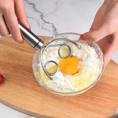 Stainless Steel Manual Dough Mixer, Manual Dough Mixer and Dough God, Non Stick Mixing Stick
