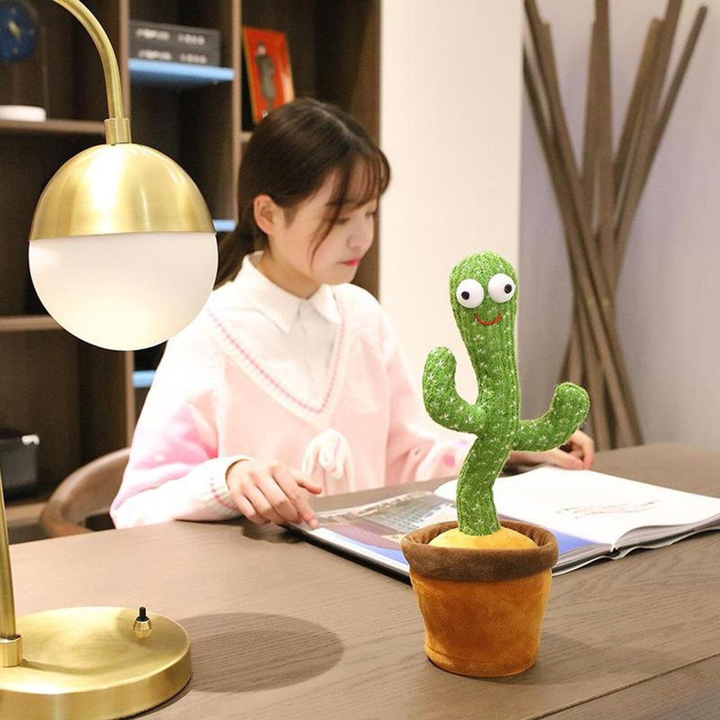 Dancing Cactus Plush Toy Dancing Doll Song Speaker Early Education Gift